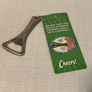 Vintage 2008 Steam Whistle Pilsner Beer Metal Keychain Bottle Opener with Tag